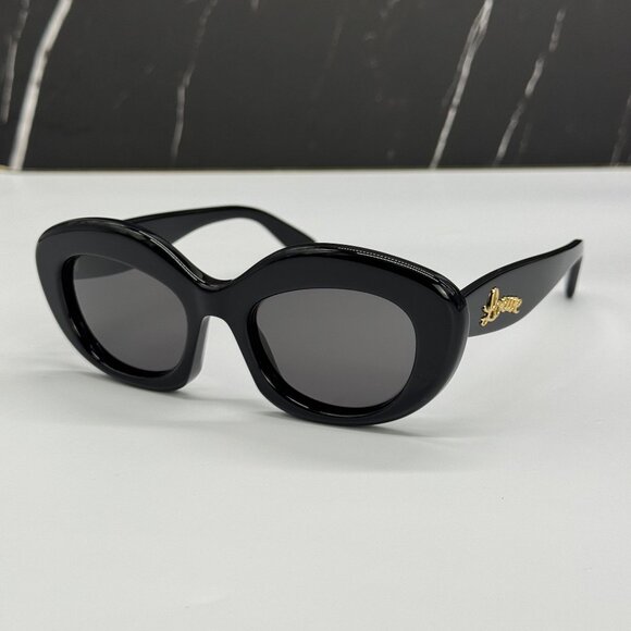 NEW LOEWE LW40153I 01A WOMEN SUNGLASSES BLACK LOEWE EYEWEAR - Picture 1 of 9